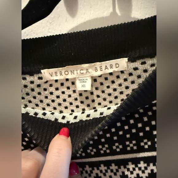 Veronica Beard Preppy Black and White Sweater Size XS - Picture 3 of 4